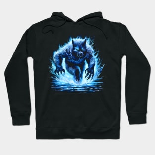 Werewolf night design Hoodie